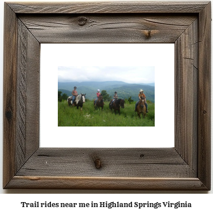 trail rides near me in Highland Springs, Virginia